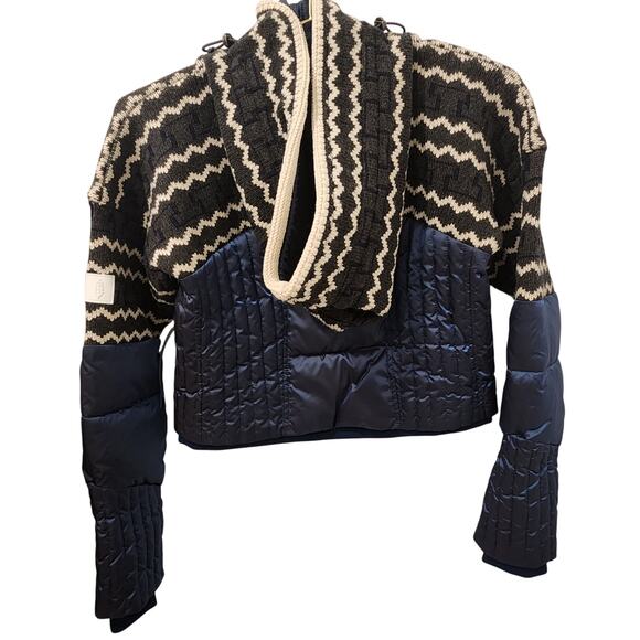 Free People Just Lodgin blue Sweater puffer size XS - Picture 3 of 7